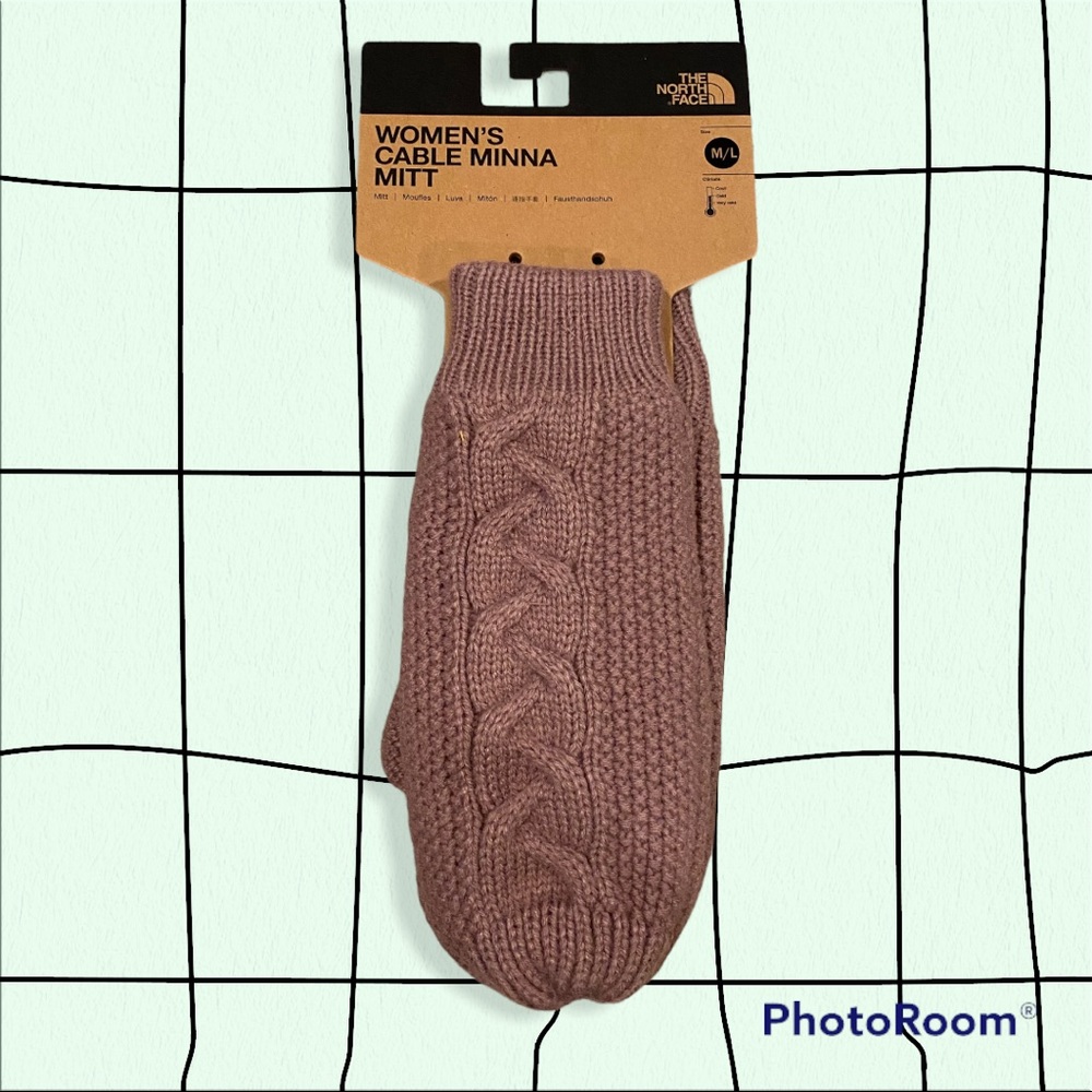Minna Cable Knit Mittens - North Face